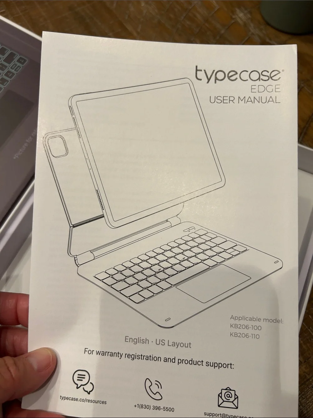 Typecase edge keyboard